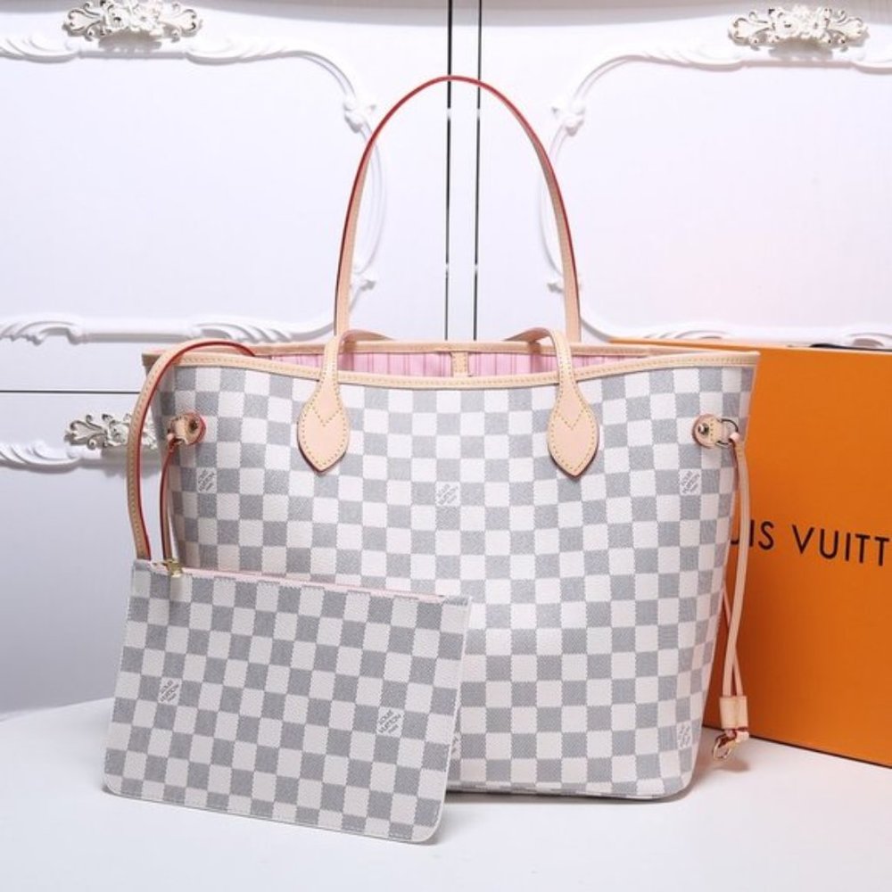 Louis Vuitton Neverfull MM Damier Azure Bag